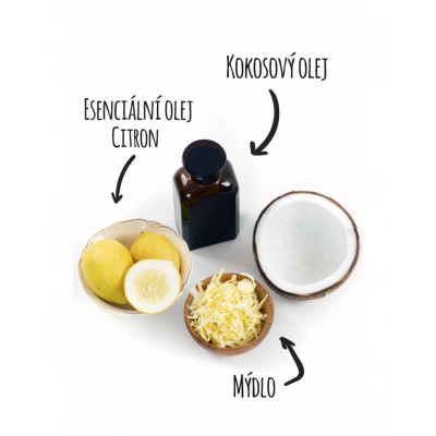 Săpun solid de cocos alchimistă lămâie pete - WERECO