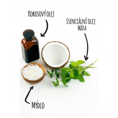 Săpunul de spălare solid Alchimistka mentă – cocos | WERECO