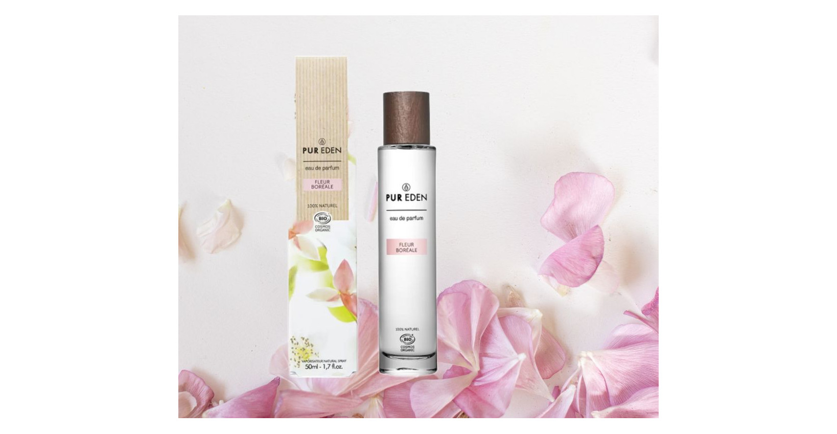 Give a chance to natural fragrances, the strikingly feminine Fleur Boréale from Pur Eden will delight you