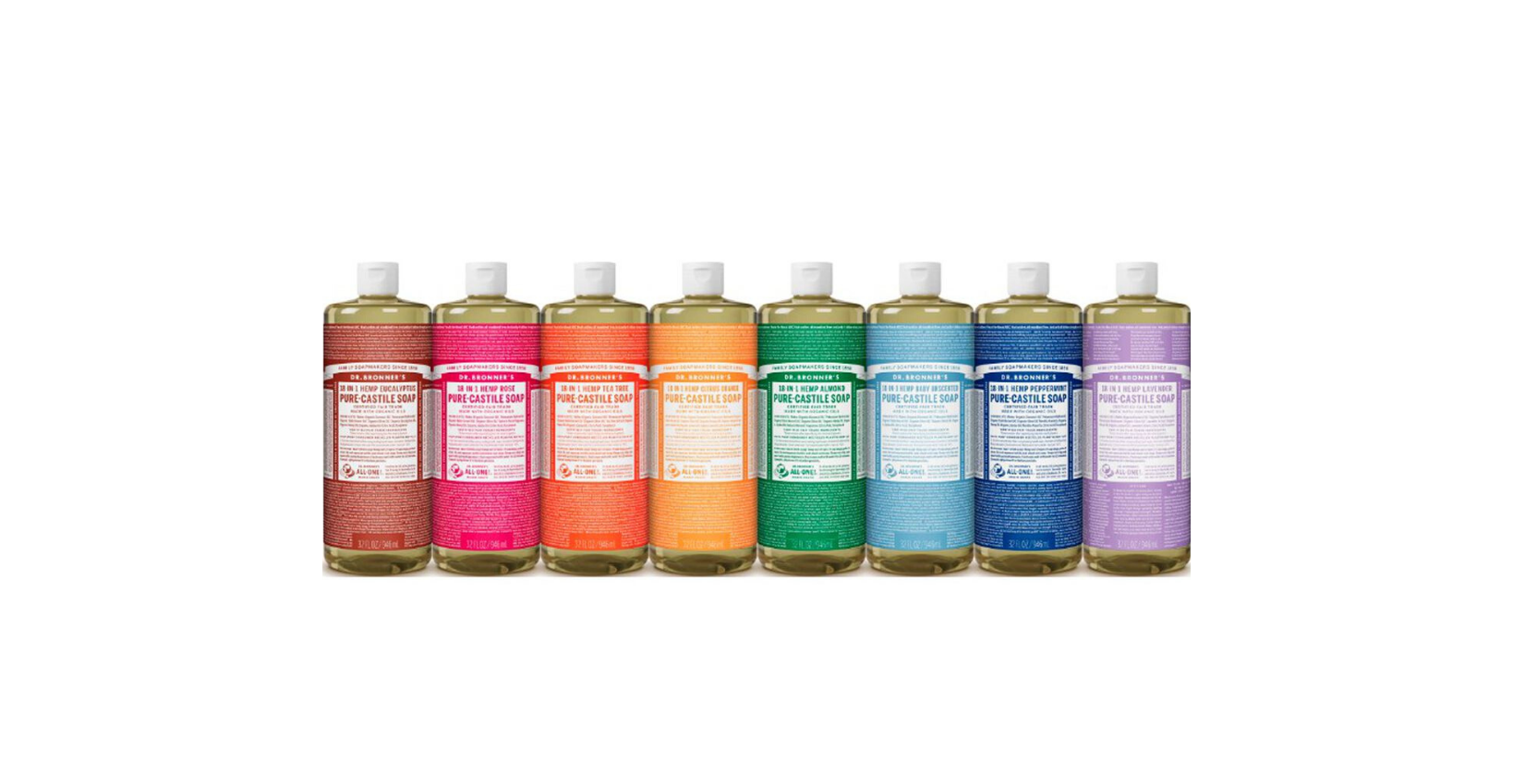 Utilizare recomandată și diluarea săpunurilor lichide universale Dr. Bronner's